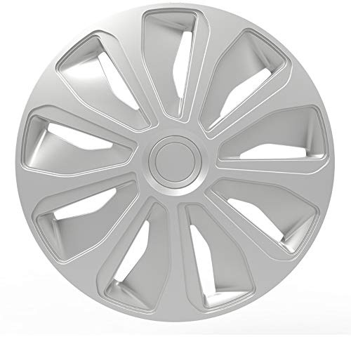 AUTO-STYLE Satz Radzierblenden Platin 13-Zoll Silber