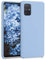 kwmobile Hülle kompatibel mit Samsung Galaxy A71 Hülle - Silikon Handy Case - Handyhülle weiche Oberfläche - kabelloses Laden - Hellblau matt