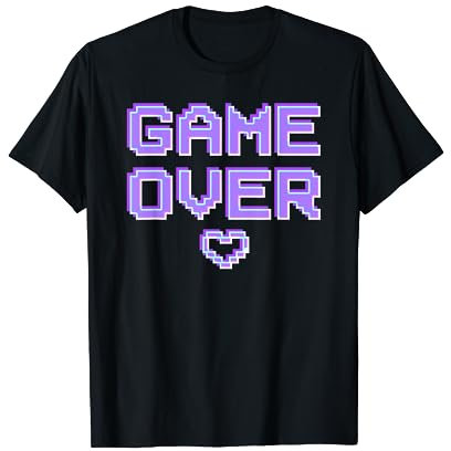 GAME OVER egirl eboy Gamer Gaming style Yami Kawaii Goth Fun T-Shirt