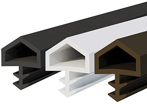 DQ-PP Türdichtung – Weiß – 40 Meter – TPE Gummi – STD-05 – Falzbreite: 12mm – Nutbreite: 4mm – Zimmertürdichtung Gummidichtug Dichtband Zargendichtung Dichtprofil Holztür Antidehnungsfaden