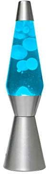 I-TOTAL - Lampe à Lave Magma & Glitter (Bleu/Blanc)
