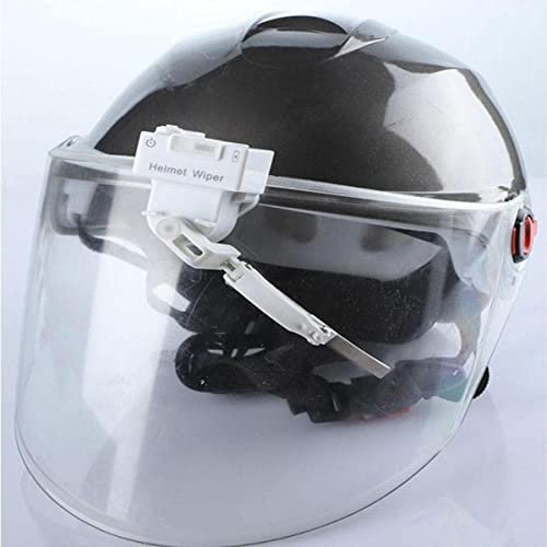 BrightFootBook Universal Mini Electric Wipers, For Motorcycle Helmet Windshield Wipers, Compatible With Most Direct Selling Sun Visors,White