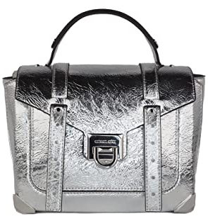 Michael Kors Damen 35H1SNCS6M-SILVER Handbag, Silber