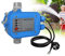 LARS360 Interrupteur électronique de commande de pompe, pompe de puits profonde automatique Manomètre avec prise pour installations d'eau domestiques (type A)
