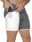 XDSP Shorts Herren 2 in 1 Trainingsshorts Sommer Kurze Hosen Schnelltrocknende Laufshorts, Trainingsshorts Sporthose mit Taschen Kompressionsshorts (Grau, 3XL)