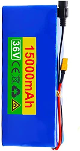 Batterie De Vélo Électrique 36V 15Ah pour Batteries Au Lithium-ION pour Scooter Ebike E 500W avec Décharge BMS + Chargeur 42V 36V 15AH,XT60