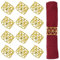 Belle Vous 12 tlgs Serviettenringe Gold Weihnachten Set - Serviettenringe Hochzeit, Bankett, Jubiläum, Weihnachts- & Geburtstagsfeier - Serviettenring Weihnachten Tischdekoration für Stoffservietten