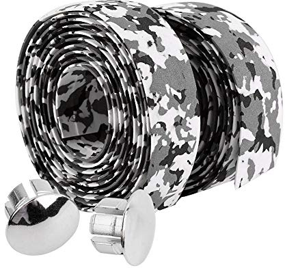 KIMISS Cycling Fahrrad Mountainbike Lenkerband, Lenkerband, Rennrad, Lenkerwickel, Gummischaum, 2 Stück, Radfahren, Rennrad, Fahrrad, Lenkergriff, Wickelband,