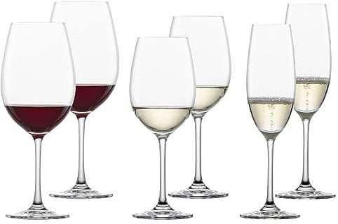 Schott Zwiesel Ivento Red, White & Champagne Glasses - Set of 6