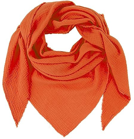 Gloop Damen XXL Strick Dreieck Schal Halstuch Baumwolle Dreieckstuch Musselin Ohne Kratze an Haut Made in Italy