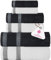 Casa Copenhagen Solitaire Mix Ensemble Serviettes 6 pièces - Blanc + Gris Pin 600 g/m² 2 Serviettes Bain, 2 essuie-Mains, 2 Gants Toilette en Coton égyptien Doux pour Salle Bain, Cuisine et Douche