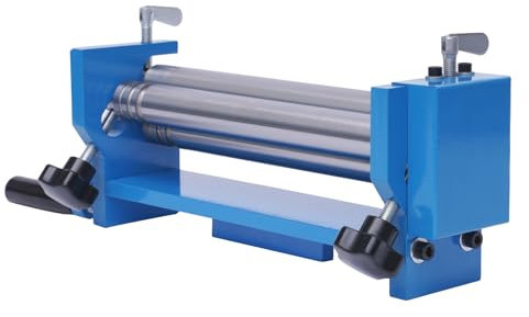 Biegemaschine 300 mm, Blechbiegemaschine mit verstellbare Knöpfe und Tragbare Handkurbel Rohrbiegemaschine