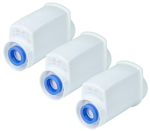 vhbw 3x Wasserfilter Filter kompatibel mit Bosch VeroCafe TES715 Series | TES716 Series Kaffeevollautomat, Espressomaschine Weiß