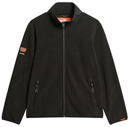 Superdry Herren Active Full Zip Fleecejacke Schwarz M