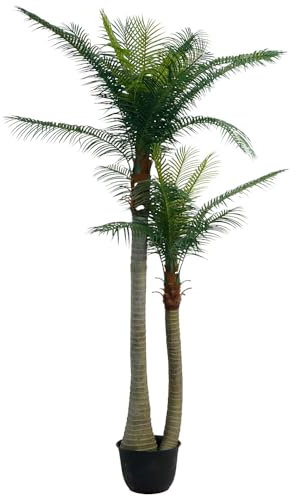 Poenia Arte Floral - Plante artificielle de palmier Areca 250 cm - Réf 631269 - Décoration réaliste