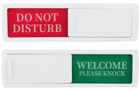 Do Not Disturb Door Sign, Vacant In Use Sign Slider Occupied Privacy Toilet Signs Restroom Signs Magnet Waterproof for Office Bathroom Home Office Conference Room Vacant or In Use 7 x 2''