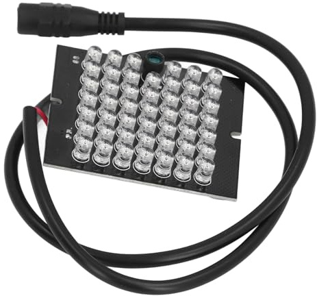 BAFOVY 48PCS 940NM IR-Infrarot-LED-Lichtplatine, Weitwinkel-Nachtsichtlicht für Kamera-CCTV-Überwachungskameras, wasserdichte Outdoor-LED, Integrierter Lichtsensor, DC12V-Betrieb