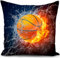 HUASHUZI palla da basket federe cuscini divano 40 x 40 cm pallone basket gadget accessori regalo copricuscini fodera cuscino decorativi soggiorno camera da letto