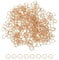 sourcing map 300pcs 6mm Open Jump Rings Rose Gold Key Rings Clasps for Jewelry Making Tools Supplies Jewelry DIY Crafts Keychains Rings