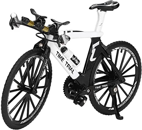 Masyrt Finger Mountainbike -Legierung, Mini -Fahrradmodell für Zuhause, Schreibtisch, Arbeitsplatz, Büro, Dekoration, Geschenke (Weiß)