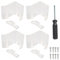 Loquets de porte coulissante transparents pour miroir - Loquets de rechange pour portes coulissantes et placards de camping-car
