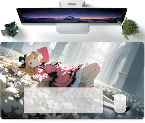 Mouse Mat Anime Patterns XXXL - Extended Desk Mat for Keyboard, Gaming, Non-Slip, Portable - Desk Pad 600x300x3mm