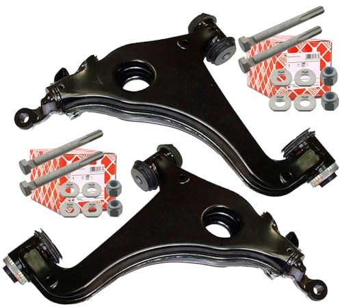 Querlenker Satz + Febi Montageset vorne | 5013337+5013338+Febi 07758 Kompatibel mit E-Klasse (W210),E-Klasse T-Model (S210)