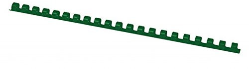 OFFICE PRODUCTS Plastikbinderücken 100 Stück DIN A4 10mm (65 Seiten) Binderücken Bindungskämme Plastikbindung | Kunststoff | Farbe: Grün