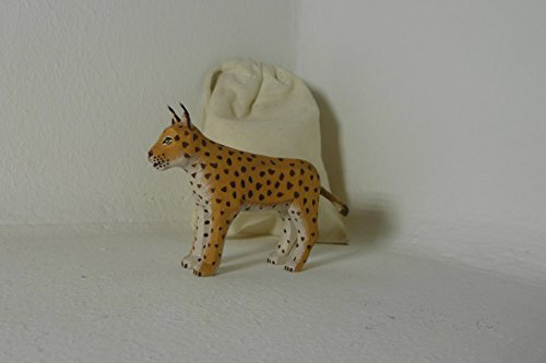 Lotte Sievers-Hahn Luchs 6,0 cm mit Baumwollbeutel Krippenfigur
