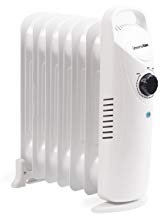 UNIVERSALBLUE Calefactor Eléctrico de Aceite Bajo Consumo | Radiador Aceite Blanco 700W | 7 Elementos Calefactores | Silencioso | Sistema de Seguridad | Termostato Ajustable