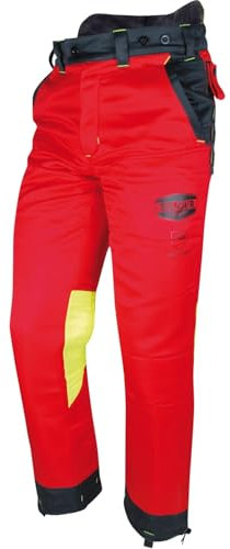 Jardiaffaires - Pantaloni professionali per tronchi Solidur Authentic, taglia XL, colore: rosso