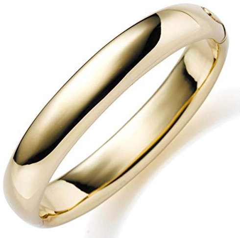 12mm Armreif Armband Armschmuck aus 750 Gold Gelbgold glatt glänzend