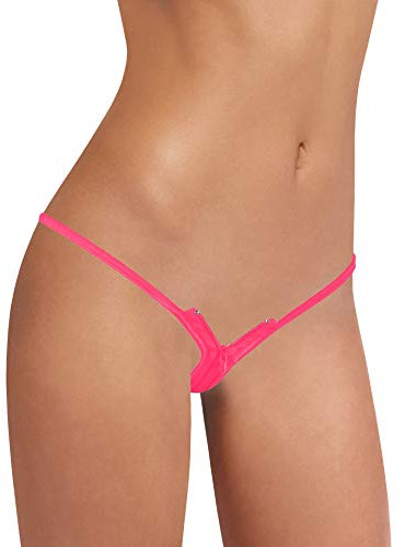 Sohimary 426 Donna Mini Perizoma String Cerniera XS S M 38 40 42 44 Rosa