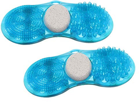 Tubayia 2 Stück Dusche Fußbürste Fuß Duschbürste Massagebürste Fußreinigungsbürste
