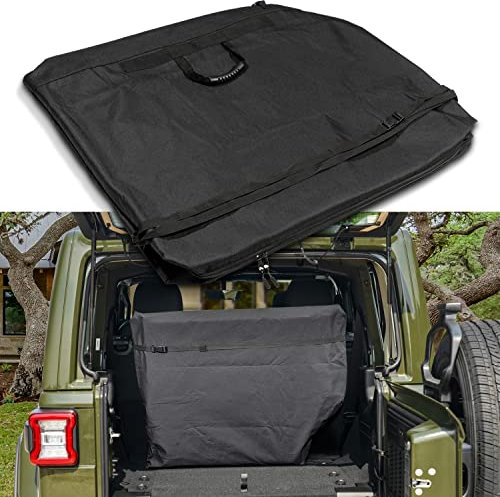 Freedom Top Panels Aufbewahrungstasche für alle 2007–2021 Jeep Wrangler JK JKU JL JLU Sports Sahara Freedom Rubicon Unlimited 2-Türer & 4-Türer Modelle (schwarz)