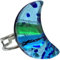 ANNEAU EN VERRE DE MURANO ANTIQUE MURRINA VENTIANA, Verre, Multicolore