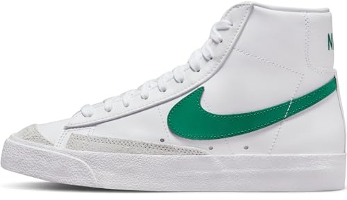 Nike Damen Blazer Mid 77 Vintage Sneaker, White/Malachite-White-Black, 38.5 EU