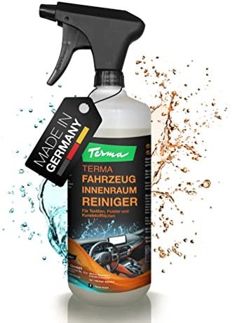Terma Innenraumreiniger 1L, Profiqualität direkt vom Hersteller Made in Germany entfernt schnell und schonend, Ideal zur Auto Innenraumpflege Polsterreiniger Autositze reinigen Autopflege und Cockpit