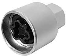 Shkalacar Anti-Diebstahl-Schrauben für Audi 17 mm Steckschlüssel-Werkzeug Security Master Locking Radmutterschlüssel Stecknuss-Ersatz für Audi A6 A3 A4 A5 TT