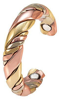 EnerCoppeX Kupferring für Arthritis und Gelenke, Magnettherapie-Ring aus reinem Kupfer, 3500 Gauss effektiver Magnet, gesundes Schmuckgeschenk (CPR-2029)