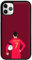 Fun Cases Ronaldo - Football Black Flexible Rubber Sides Clip-On Phone Case - iPhone 12/12 Pro Compatible
