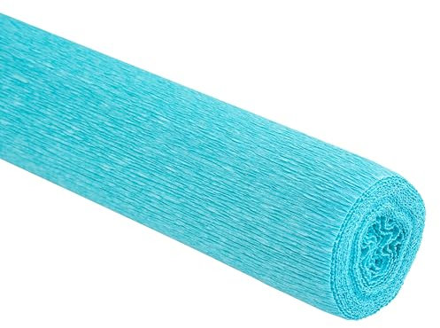 Werola Einwickelpapier, 5 cm x 250, Türkis, Basteln, Verpacken, und Dekorationen für Feierlichkeiten