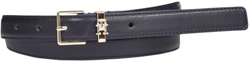 Tommy Hilfiger TH SQUARE HIGH WAIST 2.0 Gürtel Damen, Blau (Space Blue), 85