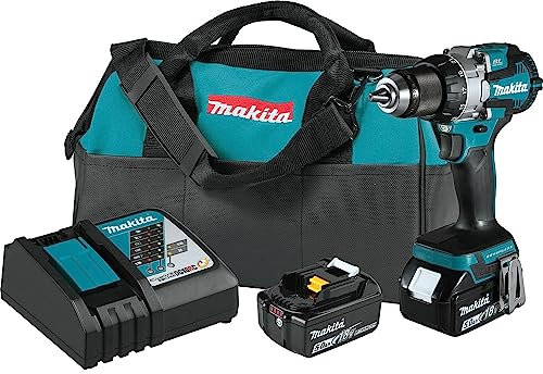Makita XPH16T 18V LXT® Lithium-Ion Compact Brushless Cordless 1/2 Hammer Driver-Drill Kit (5.0Ah)
