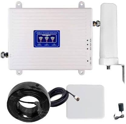 OISE ART STORE Trade Shop - Set Amplificatore Segnale Cellulare 2g 3g 4g LTE 900 1800 2100 MHz DCS Wcdma gsm