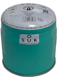 SOUK ONE Gaskartusche Premium 190g (400ml) 1 Stück Butan Stechkartusche Gaskartusche Stechgaskartusche, Campingkocher, Gasheizung, Camping Gas Butangas Kartusche (1x 190g)