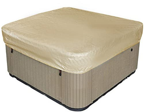 TMXKOOK Coperchio di Vasca Calda per Protezione Quadrata - Resistente alle intemperie e UV Anti - per Spa per Esterno e mobili da Giardino - Copertura per Polvere per Vasca idromassaggio