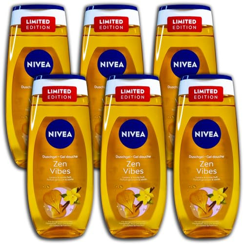 6 er Pack NIVEA Zen Vibes Duschgel Shower Gel 6 x 250ml