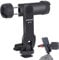 Koolehaoda Tripod Phone Mount, Smartphone Holder with 2 Cold Shoe and 1/4 Thread for Camera Mic Light Stand, 360°Rotation & 180°Tilt Phone Clamp Compatible with iPhone & Android for Photography