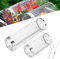 Sherum Rolling Grill Basket, Grill Nets for Outdoor Grill Vegetable, Sherum Barbecue Stainless Steel Wire Mesh Cylinder, Grill Baskets for Outdoor Grill, Veggie Grill Basket (20CM+30CM)